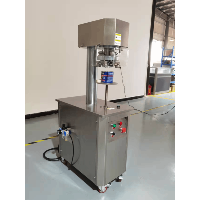 Semi automatic pneumatic can sealing machine